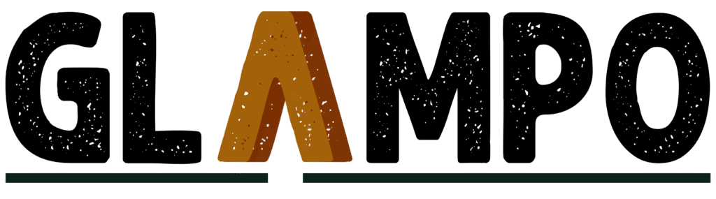 glampo logo black brown